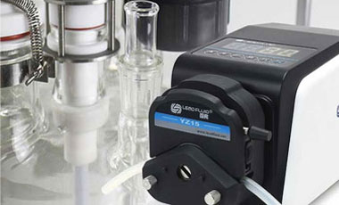 蠕動泵傳輸氣體的照片